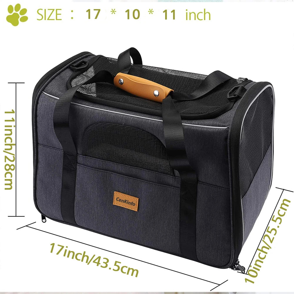 Portable, Adjustable Pet Carrier Handbag