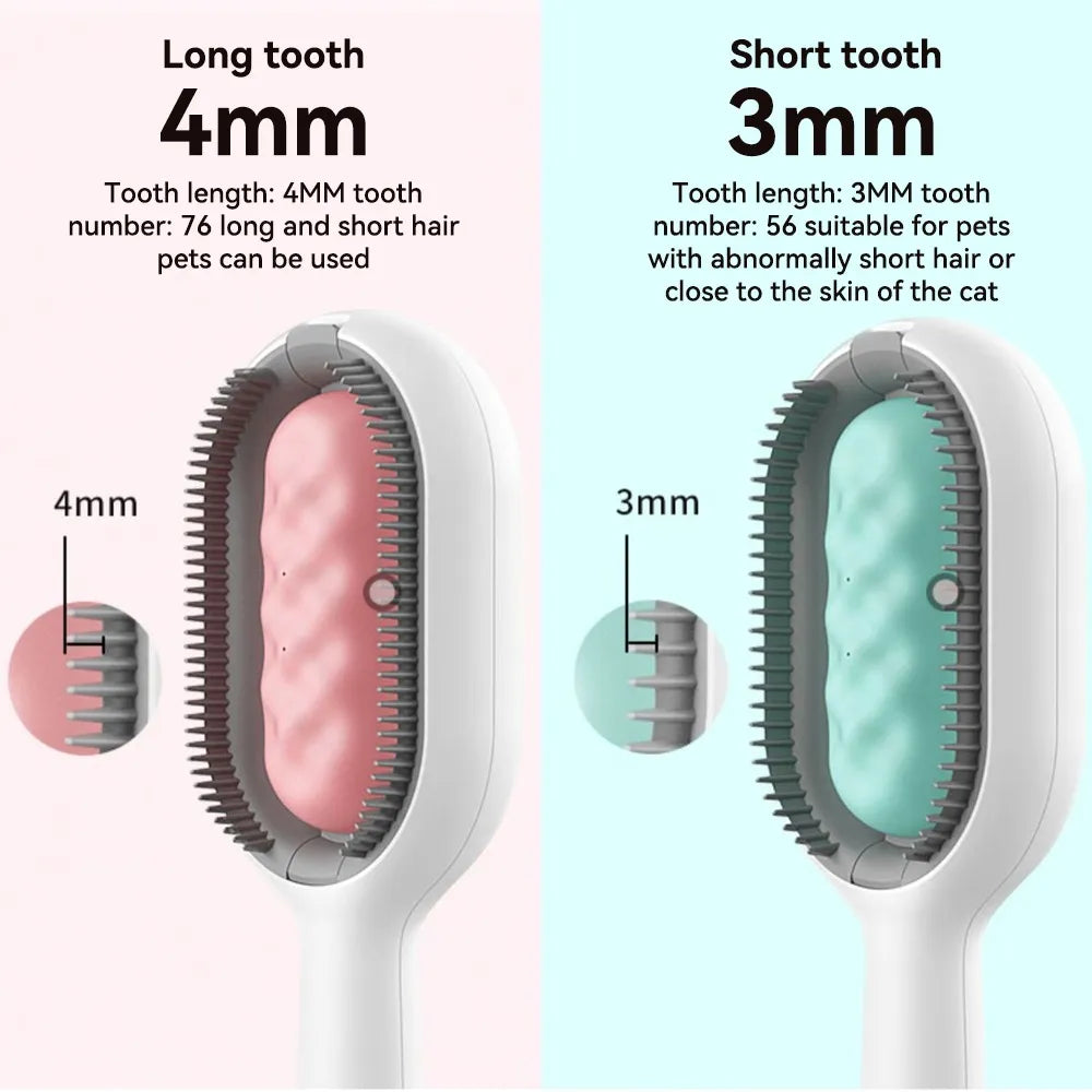 Pet Brush for Hair Removal with Wipes