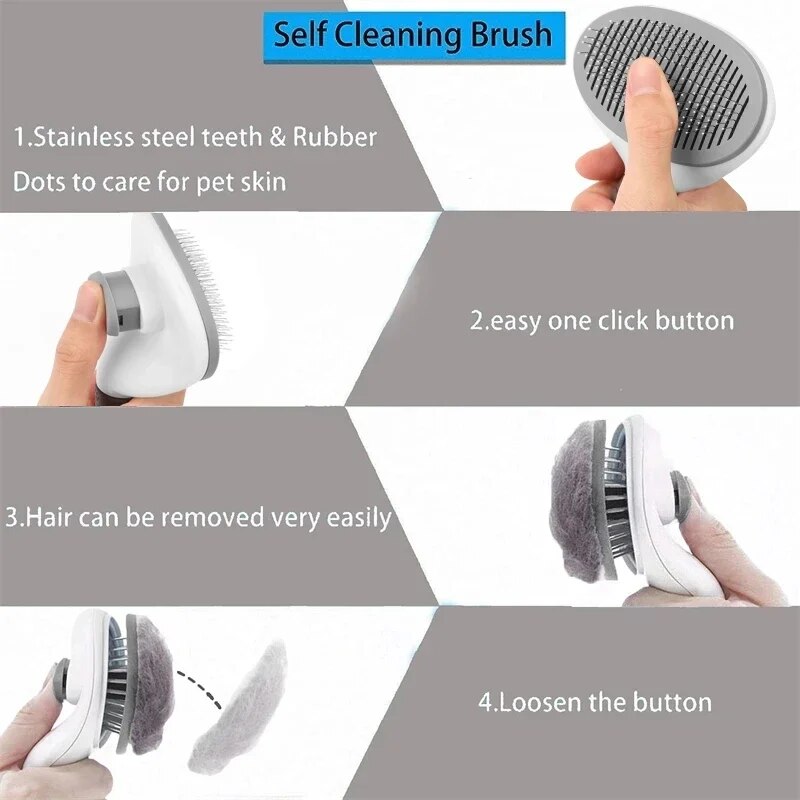 Pet Hair Removal Brush Comb