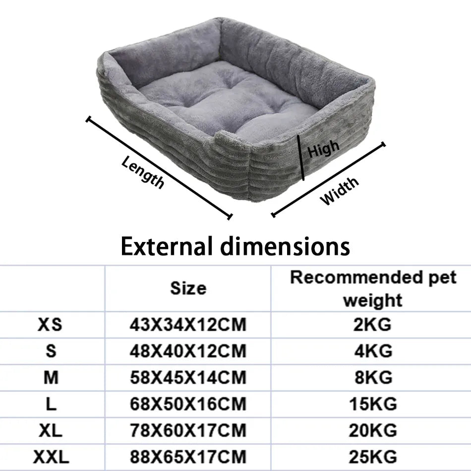 Plush, Cushion Beds for Small to Large Pets